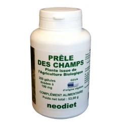 Gélules de prêle bio en boite de 200 unités