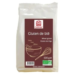 Gluten de blé bio en sachet de 500 g