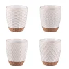 Gobelets en grès beige Ø 7 cm Coffret Jaspe x 4 - 20 cl
