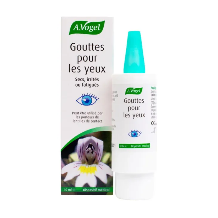 Gouttes pour les yeux en flacon de 10 ml