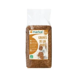 Graine de lin doré bio en sachet Markal - 50 g