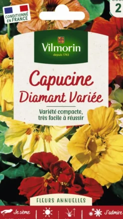 Graines de Capucine Diamant variée Vilmorin - graines à semer