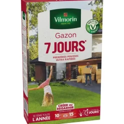Graines de gazon à semer 7 jours Vilmorin - en étui de 250 g