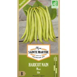 Graines de Haricot nain maxi filet bio Ferme de Sainte Marthe - graines à semer