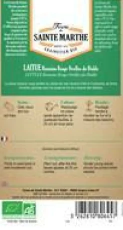 Graines de Laitue Romaine rouge Oreilles du diable bio Ferme de Sainte Marthe - 500 graines à semer