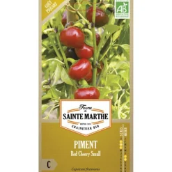 Graines de Piment red cherry small bio Ferme de Sainte Marthe - 30 graines à semer