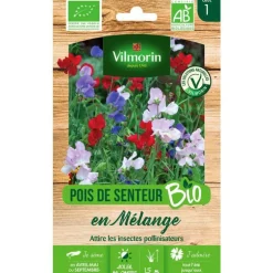 Graines de Pois de senteur bio en mélange Vilmorin - graines à semer