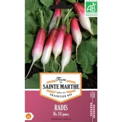Graines de radis de 18 jours bio Ferme de Sainte Marthe - graines à semer