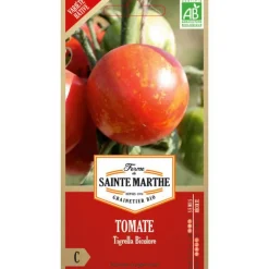Graines de Tomate Tigrella bicolore bio Ferme de Sainte Marthe - graines à semer