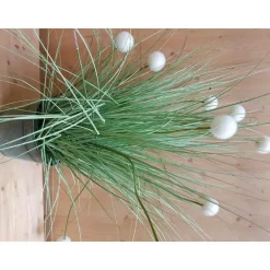 Graminée artificielle 48 pompons Ø 32,5 x H 165 cm