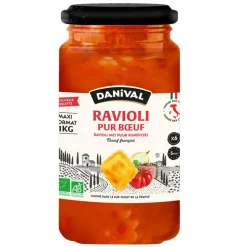 Grand ravioli pur bœuf en Bocal Danival - 1 kg