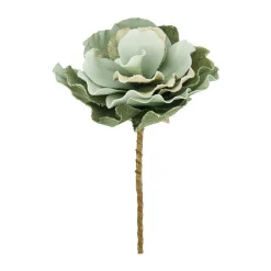 Grande fleur verte en mousse coloris vert foncé - 25 x 77 cm