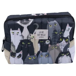 Grande trousse matelassée Cartesdart Photo matous - 24 x 17  cm