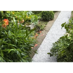 Graviers de marbre de Carrare blanc calibre 8 à 12 mm en sac de 10 kg