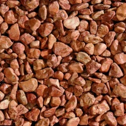 Graviers de marbre de Vérone rouge calibre 15 à 25 mm en sac de 20 kg