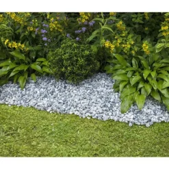 Graviers de marbre gris glacier de calibre 15 à 25 mm en sac de 20 kg