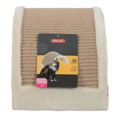 Griffoir à poser forme pont beige en bois et chanvre - 43 x 25 x 21 cm