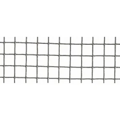 Grillage Fensanet Maille 1,27x 1,27 cm Fer galvanisé Gris L2,5 m x H50 cm
