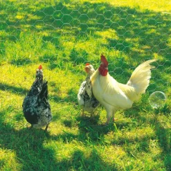 Grillage Galvanex maille hexagonale 1,3 cm Acier galvanisé Gris L2,50 m x H100 cm