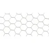 Grillage Galvanex maille hexagonale 2,5 cm Métal galvanisé Gris L10 m x H50 cm