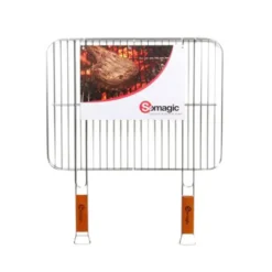 Grille Somagic double acier chromée - 51 x 38 cm