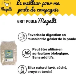 Grit silex pour poule en sac de 5 kg