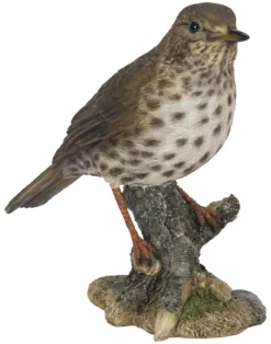 Grive en résine marron Riviera - 17 cm