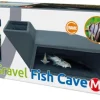 Grotte de poisson sous-gravier pour aquarium coloris marron SuperFish - 22 x 9,5 x 95 cm