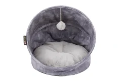 Grotte pour chat gris Kensington Scruffs – Taille 44 x 44 x 48 cm