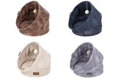 Grotte pour chat gris Kensington Scruffs – Taille 44 x 44 x 48 cm