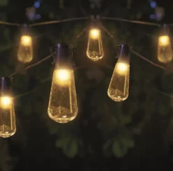 Guirlande DécoBulb 40 LED coloris transparent effet blanc chaud en plastique Smartgarden - 18 m