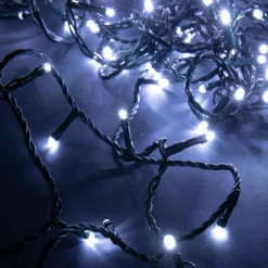 Guirlande lumineuse LED à lumière fixe blanc froid - 16 m