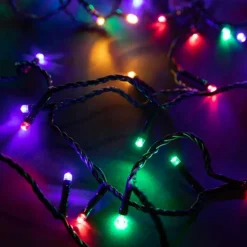 Guirlande lumineuse LED à lumière fixe multicolore sur secteur - 16 m