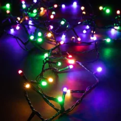 Guirlande lumineuse LED à lumière animée multicolore blanc pur - 6 m