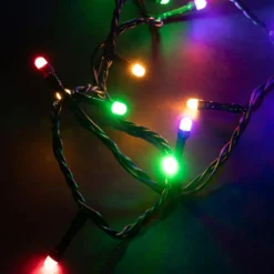 Guirlande lumineuse LED à lumière animée multicolore blanc pur - 6 m