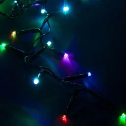 Guirlande lumineuse LED à lumière fixe multicolore sur secteur - 9 m