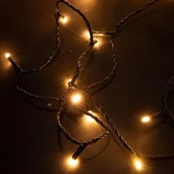 Guirlande lumineuse LED à lumière animée blanc chaud sur secteur - 25 m