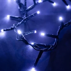 Guirlande lumineuse LED à lumière fixe blanc pur - 18 m