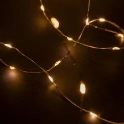 Guirlande lumineuse micro LED à lumière animée blanc chaud sur secteur - 7,5 m