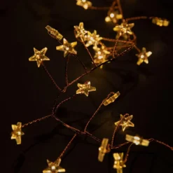 Guirlande lumineuse micro LED à lumière fixe blanc à piles - 2 m