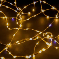 Guirlande lumineuse micro LED à lumière fixe blanc chaud - 9 m