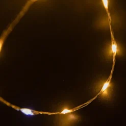 Guirlande lumineuse micro LED à lumière fixe blanc chaud - 9 m