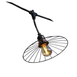 Guirlande micro LED sur secteur raccordable haute tension avec ampoules - 6 m