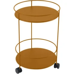 Guéridon Guinguette coloris marron en acier Fermob - Ø 40 x 61 cm