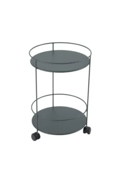 Guéridon Guinguette coloris gris en acier Fermob - Ø 40 x 61 cm