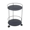 Guéridon Guinguette coloris gris en acier Fermob - Ø 40 x 61 cm