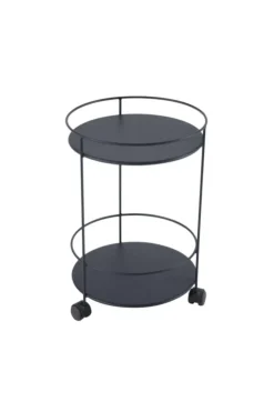 Guéridon Guinguette coloris gris en acier Fermob - Ø 40 x 61 cm