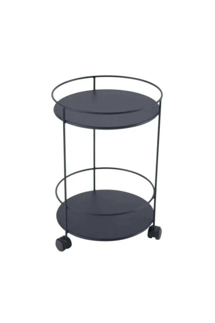 Guéridon Guinguette coloris gris en acier Fermob - Ø 40 x 61 cm