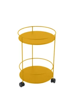 Guéridon Guinguette coloris orange en acier Fermob - Ø 40 x 61 cm