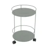 Guéridon Guinguette coloris gris en acier Fermob - Ø 40 x 61 cm